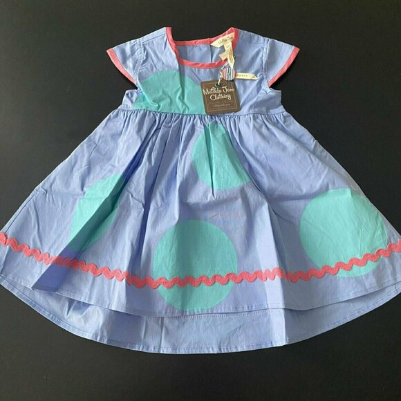 NWT Matilda Jane Blue Dot Dress - Picture 1 of 7